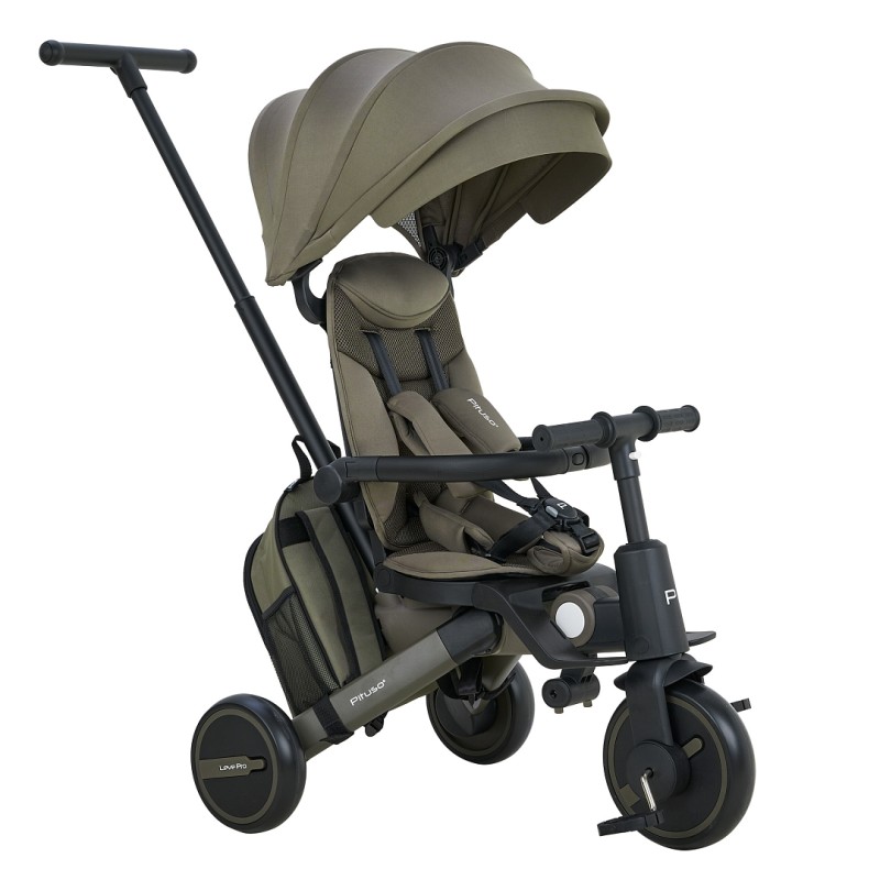 Велосипед трехколесный Pituso Leve Pro 2026 цвет: Khaki / серая рама