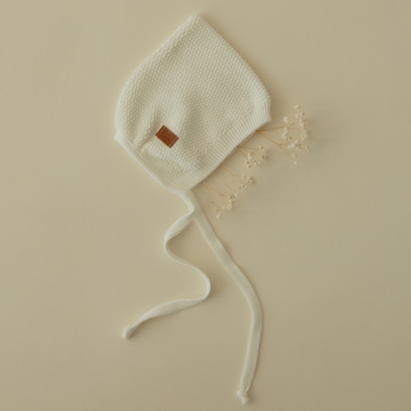 Шапочка вязаная детская 38-40 см ELF цвет: кремовый W030N-013-38/40