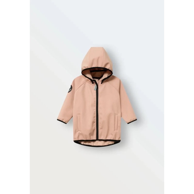 Куртка демисезонная 86-92 см Софтшелл Softshell цвет: пудра 161-01