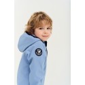 Куртка демисезонная 80-86 см Софтшелл Softshell цвет: серо-голубой 161-133