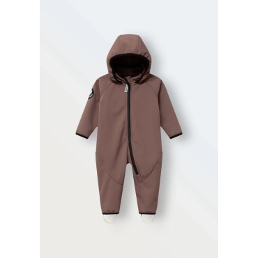 Комбинезон демисезонный мембрана Softshell 80-86 см цвет: кофе 167-121 Комбинезон демисезонный мембрана Softshell 80-86 см цвет: кофе 167-121