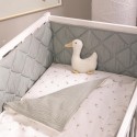 Защита для детской кроватки /стеганый бортик Slim цвет: серо-оливковый СБ.120-SM.13