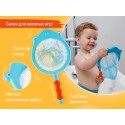 Игрушки для ванной SEA ANIMALS с сачком 6+1 шт RRT-812