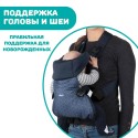 Рюкзак-кенгуру переноска Chicco Easy Fit Moon 0мес+ цвет: black night