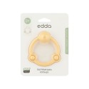Игрушка-прорезыватель силиконовая Погремушка Кольцо Edda цвет: мимоза STR-01004