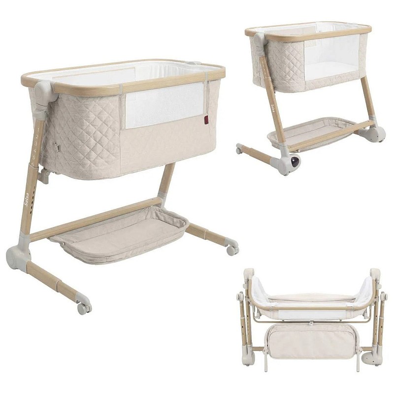 Люлька-колыбель приставная Carrello Salsa цвет: Cremio Beige CRL-16507