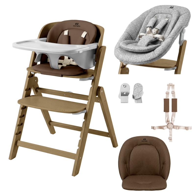 Стульчик для кормления 3 в 1 Carrello Focus цвет: Moka Brown CRL-16801