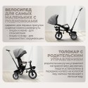 Велосипед трехколесный 4 в 1 Bubago Marco цвет: Темно Серый BG 214-3