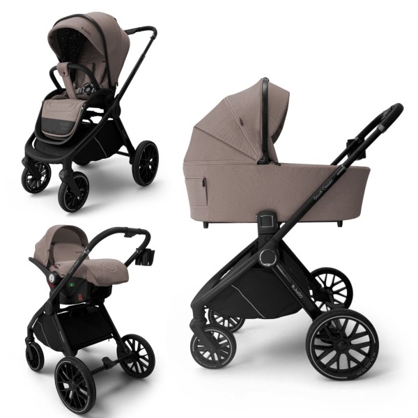 Коляска детская 3 в 1 Bubago Gaudi Classic цвет: Теплый бежевый BG 212-2