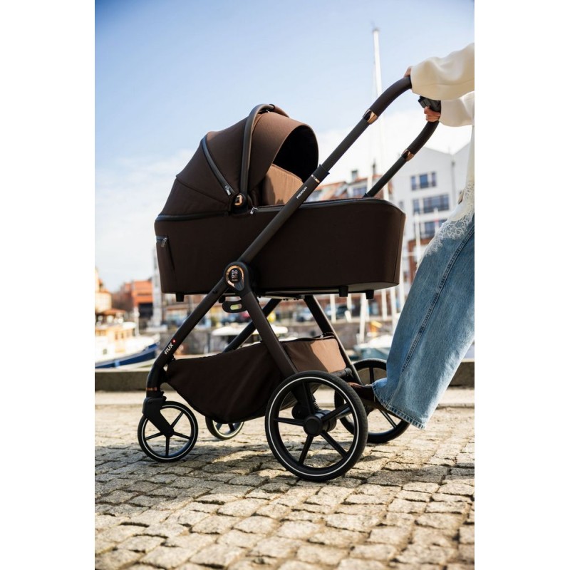 Коляска детская 2 в 1 Dada Prams Flux цвет: chocolate