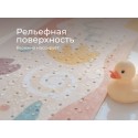 Коврик для ванны антискользящий 40 x 100 см цвет: завитки пастельные BM-40100-PAS