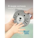 Губка-мочалка для купания мягкая Серый котик RBS-007