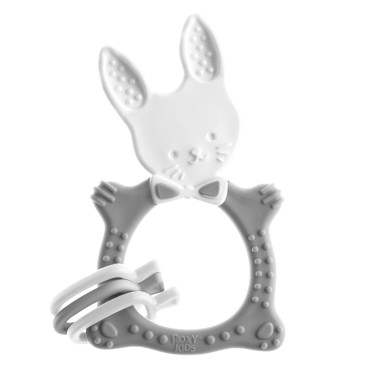 Прорезыватель универсальный BUNNY TEETHER цвет: серый RBT-001G