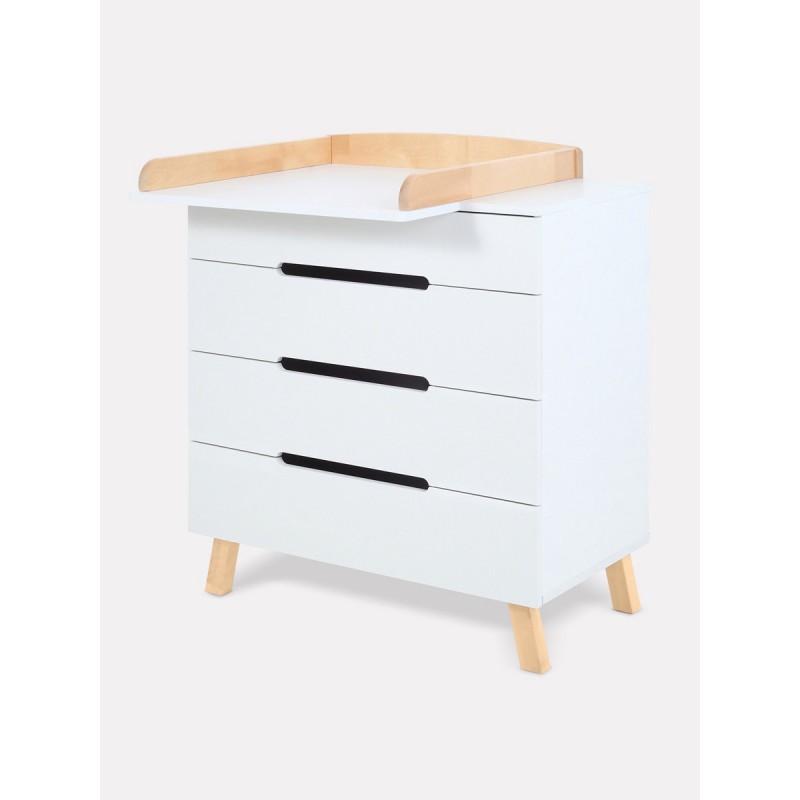 Комод пеленальный Rant Indy Pro 80/4 с органайзером цвет: Cloud white