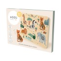 Игрушка деревянная Тактильно-звуковая доска Edda Сафари TSP-01002