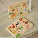Игрушка деревянная Тактильно-звуковая доска Edda Сафари TSP-01002
