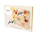 Игрушка деревянная Тактильно-звуковая доска Edda Ферма TSP-01001