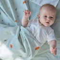 Пеленка фланелевая Buba Kids 95х115 см цвет: Тихий океан