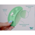 Мягкая расческа-щетка и гребешок цвет: мятный RBH-003-М