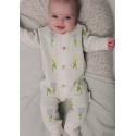 Вязаный хлопковый комбинезон 74-80 см цвет: цветочные мечты 7055-344