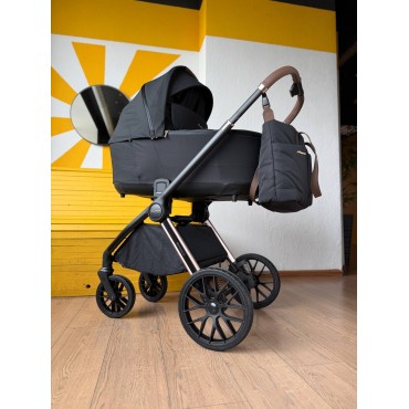 Коляска детская 2 в 1 Adamex Bianco цвет: Carbon Champagne