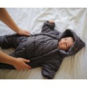 Комбинезон демисезонный DEW с капюшоном 68-80 см цвет: графит 160-53