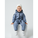 Комбинезон демисезонный мембрана Softshell 74-80 см цвет: серо-голубой 167-133