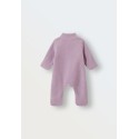 Флисовый комбинезон-поддева Cute 56-62 см цвет: лаванда-грей 1645-173