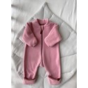 Флисовый комбинезон-поддева Cute 62-68 см цвет: пудра 1645-01