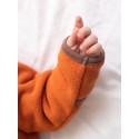Флисовый комбинезон-поддева Cute 62-68 см цвет: светлый кирпичный 1645-171