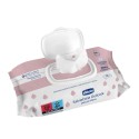 Салфетки влажные очищающие без отдушки 0+ 72 шт. с клапаном Chicco