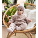 Флисовый костюм Cute 68-74 см цвет: теплый беж 1555-122