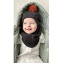 Балаклава-шлем с помпоном 42-46/48 см цвет: графит 3095-53