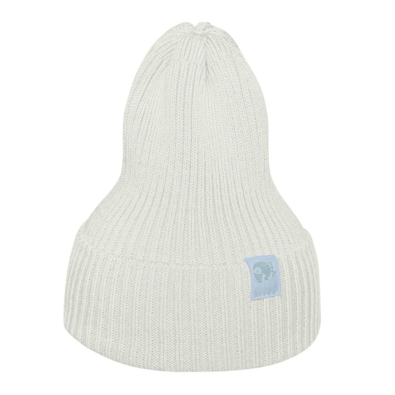 Вязаная шапочка-колпачок Simple 42-46 см цвет: экрю 6000-02
