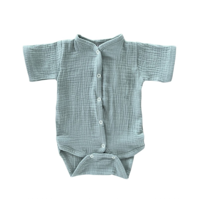 Боди на кнопках с коротким рукавом 74-80 см цвет: морская волна М-172 Боди на кнопках с коротким рукавом 74-80 см цвет: морская волна М-172