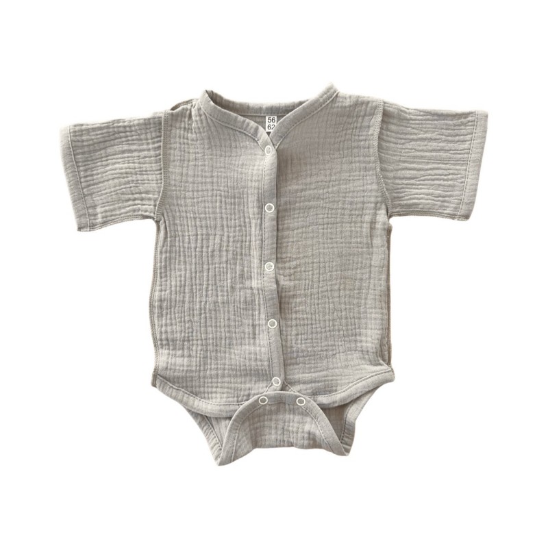 Боди на кнопках с коротким рукавом 56-62 см цвет: песочный Т-172 / М-172 Боди на кнопках с коротким рукавом 56-62 см цвет: песочный Т-172 / М-172