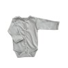 Боди с длинным рукавом на кнопках Newborn 50 см цвет: серый Т-131/О