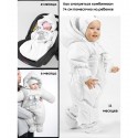 Комбинезон-трансформер с рождения до 80 см цвет: белый 147ШМ