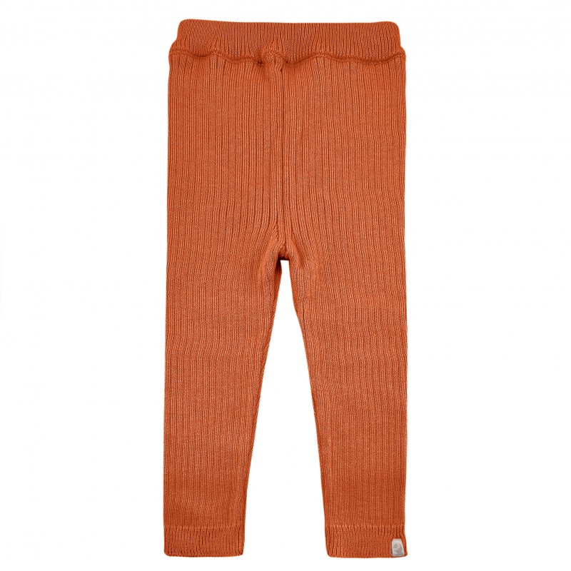 Брючки вязаные Simple 80-86 см цвет: кирпичный 1750-105