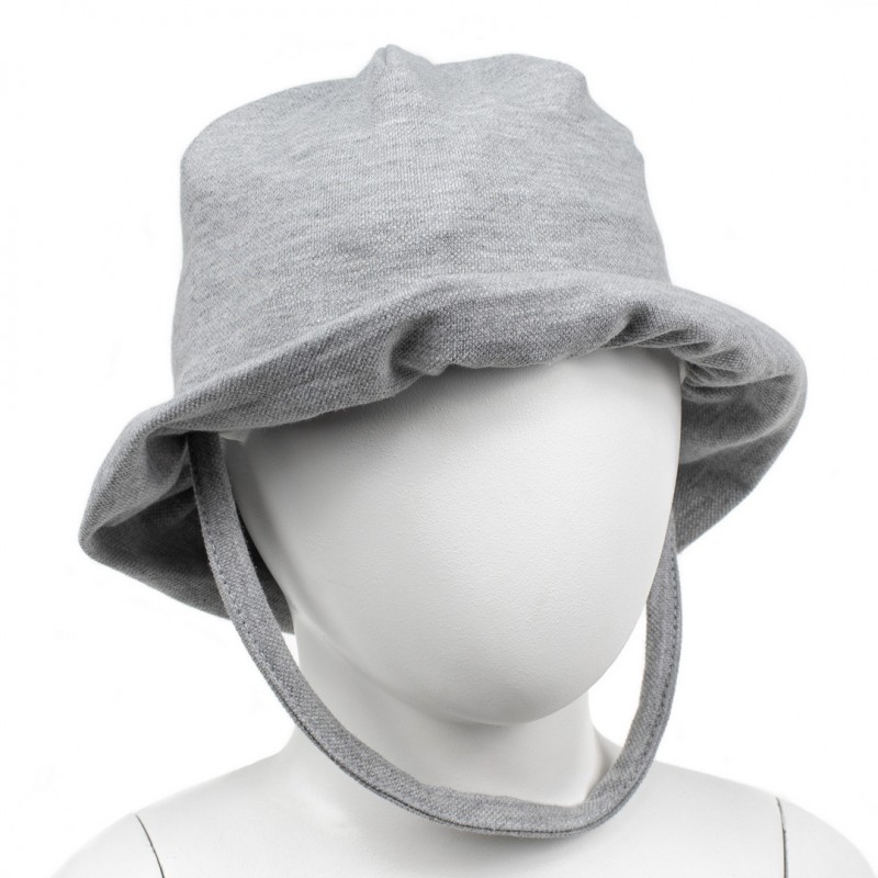 Панамка 38-42 см ( 0-3 месяца) КоКоби цвет: серый меланж Панамка 38-42 см ( 0-3 месяца) КоКоби цвет: серый меланж