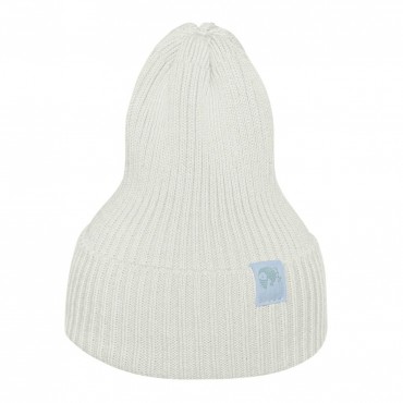 Вязаная шапочка-колпачок Simple 42-46 см цвет: экрю 6000-02