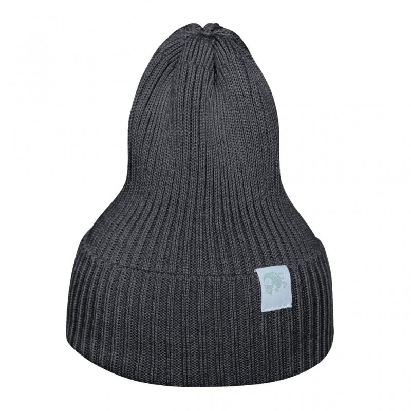 Вязаная шапочка-колпачок Simple 42-46 см цвет: графит 6000-53 Вязаная шапочка-колпачок Simple 42-46 см цвет: графит 6000-53