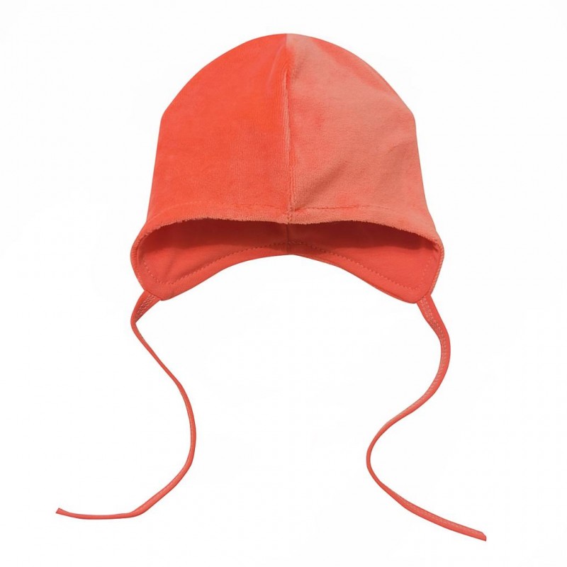 Велюровая шапочка на подкладке 36-38 см цвет: абрикосовый 2634-83 Велюровая шапочка на подкладке 36-38 см цвет: абрикосовый 2634-83