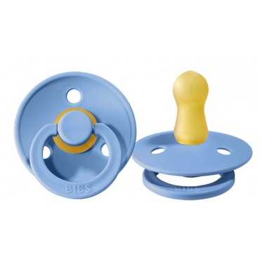 Cоска-пустышка BIBS Colour Latex 0-6 месяцев цвет: sky Blue