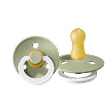 Cоска-пустышка BIBS Colour Latex 0-6 месяцев цвет: sage glow/ со светящимся кольцом Cоска-пустышка BIBS Colour Latex 0-6 месяцев цвет: sage glow/ со светящимся кольцом