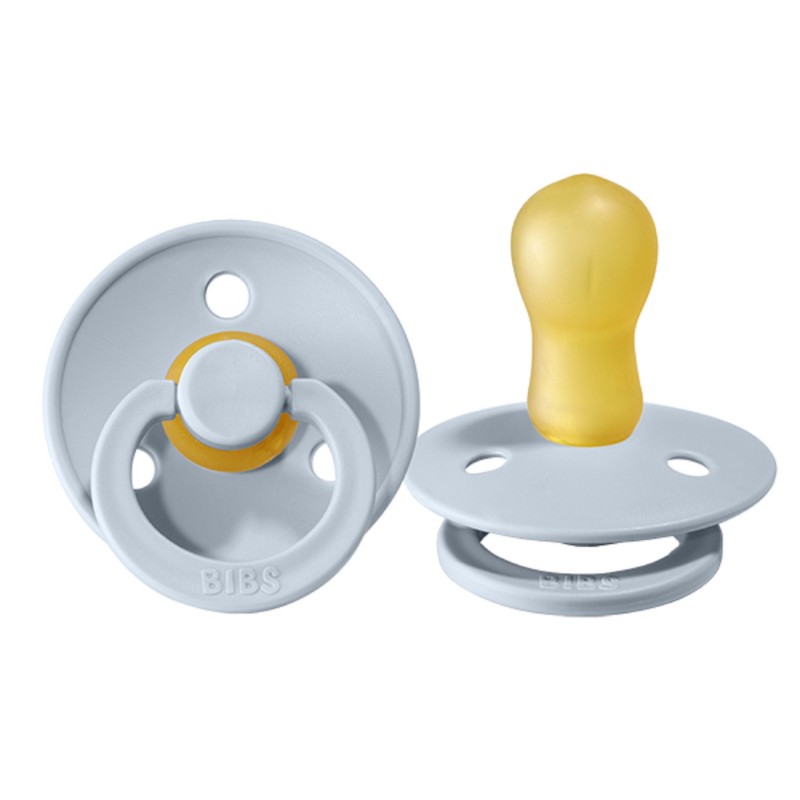 Cоска-пустышка BIBS Colour Latex 18-36 месяцев цвет: baby blue