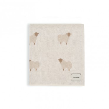 Вязаный детский плед Animal Sheeps 80*120 цвет: кремовый W164-013-80/120