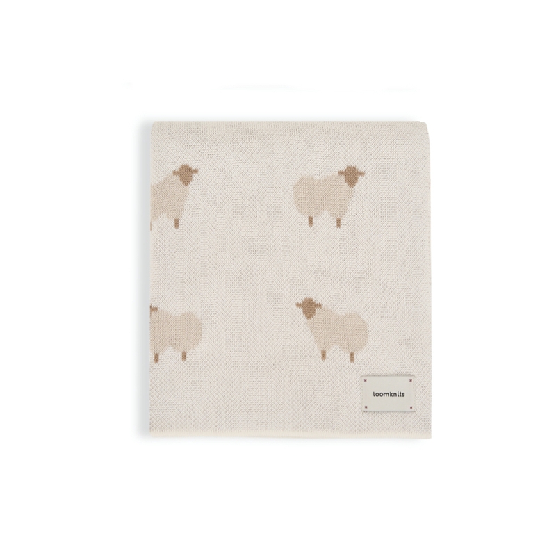 Вязаный детский плед Animal Sheeps 80*120 цвет: кремовый W164-013-80/120 Вязаный детский плед Animal Sheeps 80*120 цвет: кремовый W164-013-80/120