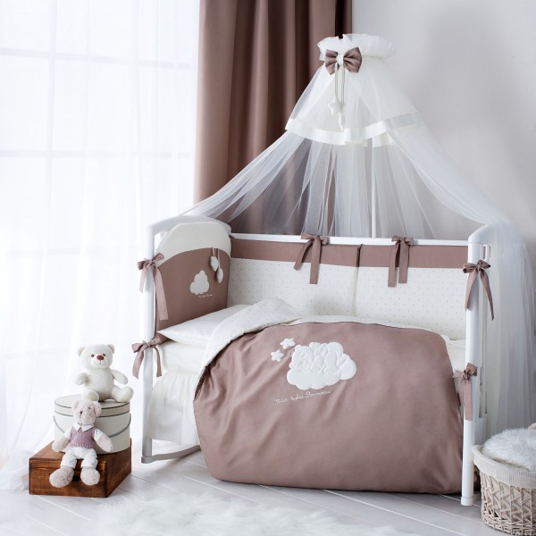 Комплект постельного белья 6 предметов " Бамбино " цвет: капучино ББ6-01.5