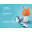 Силиконовый прорезыватель с погремушкой " Грибочек " с держателем цвет: оранжевый RST-001-O Силиконовый прорезыватель с погремушкой " Грибочек " с держателем цвет: оранжевый RST-001-O